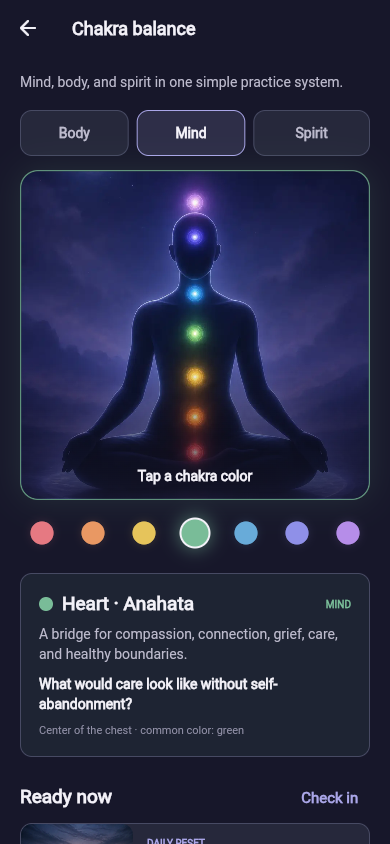 Chakra Explorer in Metaphysical Fit